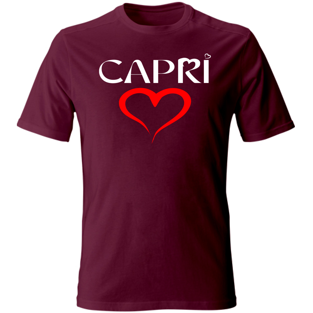 T-Shirt Unisex CUORE CAPRI ROSSO