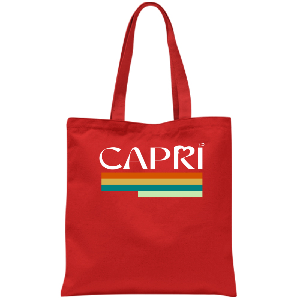 Borsa CAPRI TECNICOLOR SCRITTA BIANCA