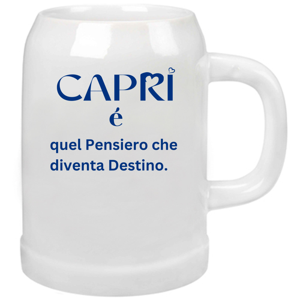 Boccale Birra Capri é quel pensiero che diventa Destino