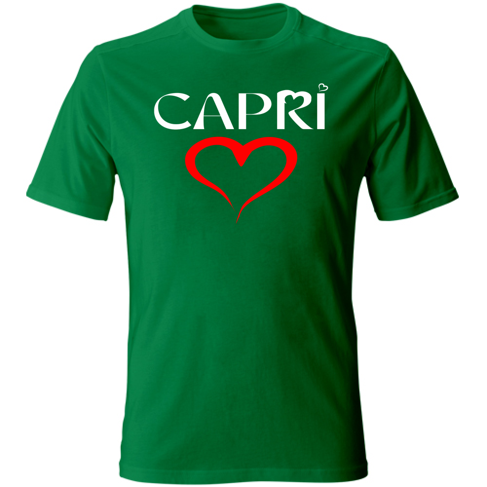 T-Shirt Unisex CUORE CAPRI ROSSO