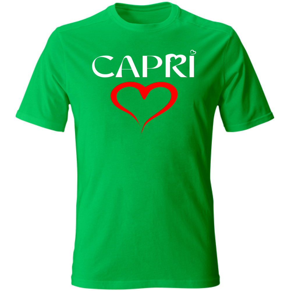 T-Shirt Unisex CUORE CAPRI ROSSO