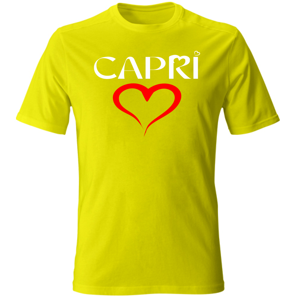 T-Shirt Unisex CUORE CAPRI ROSSO