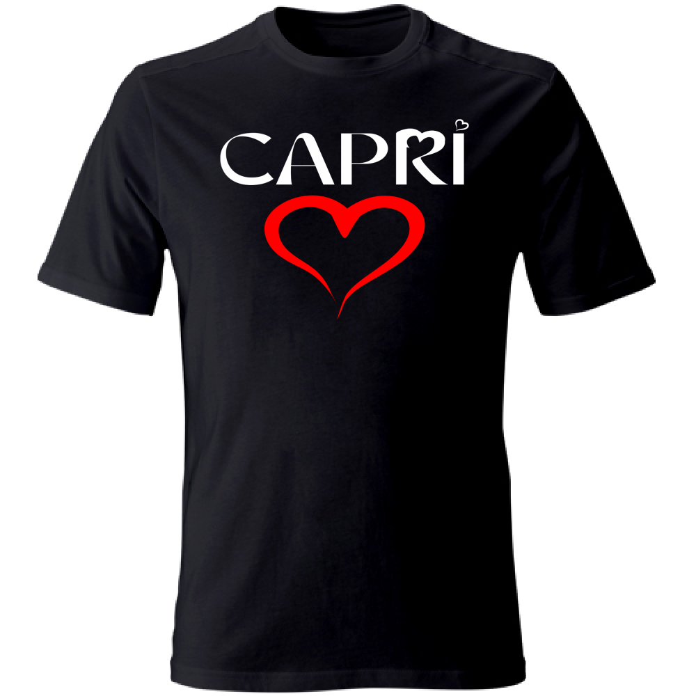 T-Shirt Unisex CUORE CAPRI ROSSO