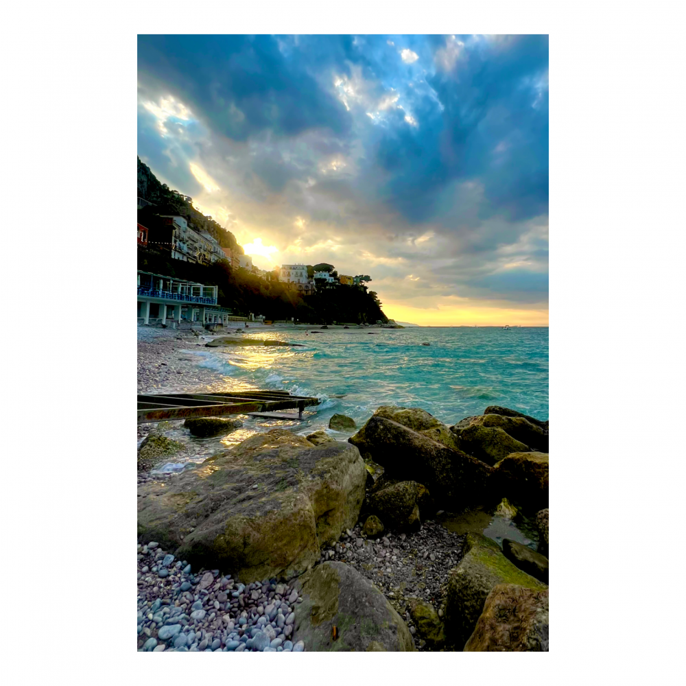 Tramonto alla Marina Grande Capri Canvas