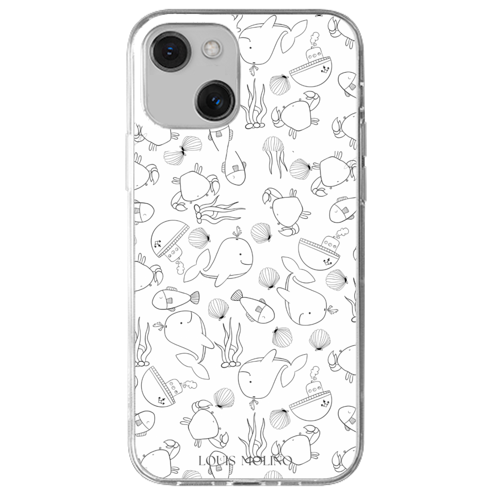 Cover Gomma iPhone  Happy Sea Life Capri