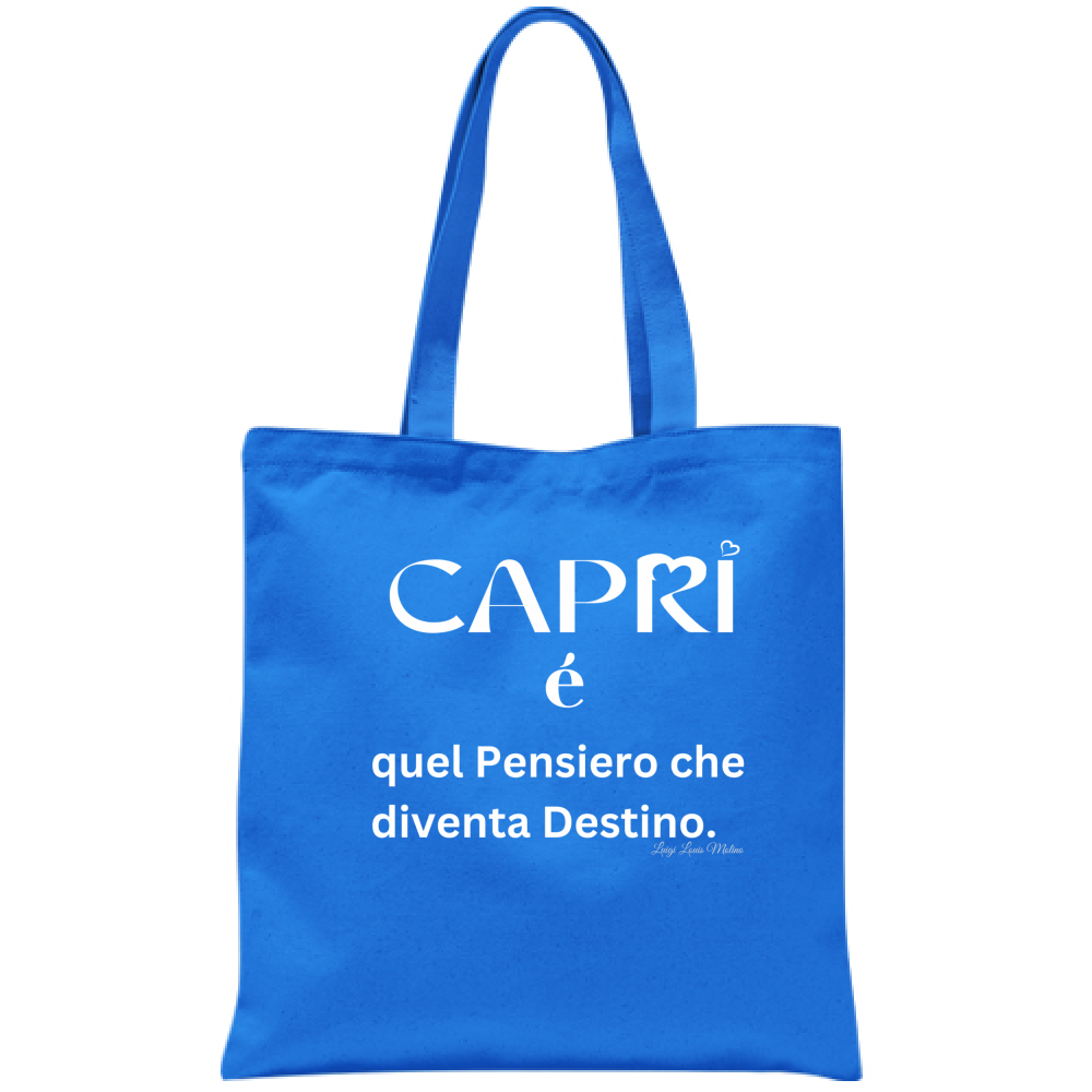 Borsa Capri quel Pensiero che diventa Destino scritta bi