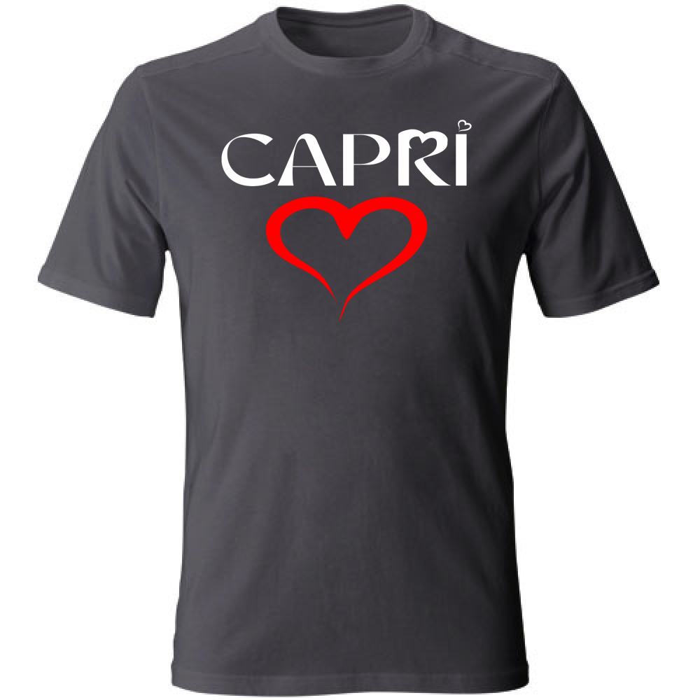 T-Shirt Unisex CUORE CAPRI ROSSO