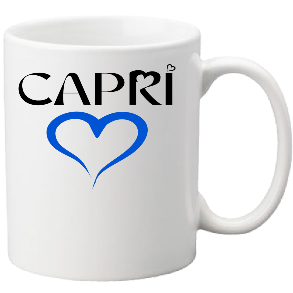 Tazza CAPRI CUORE  Nero Blue