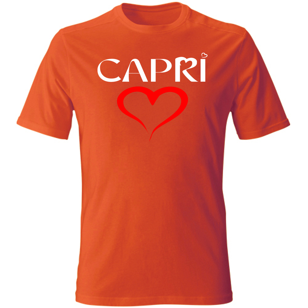 T-Shirt Unisex CUORE CAPRI ROSSO