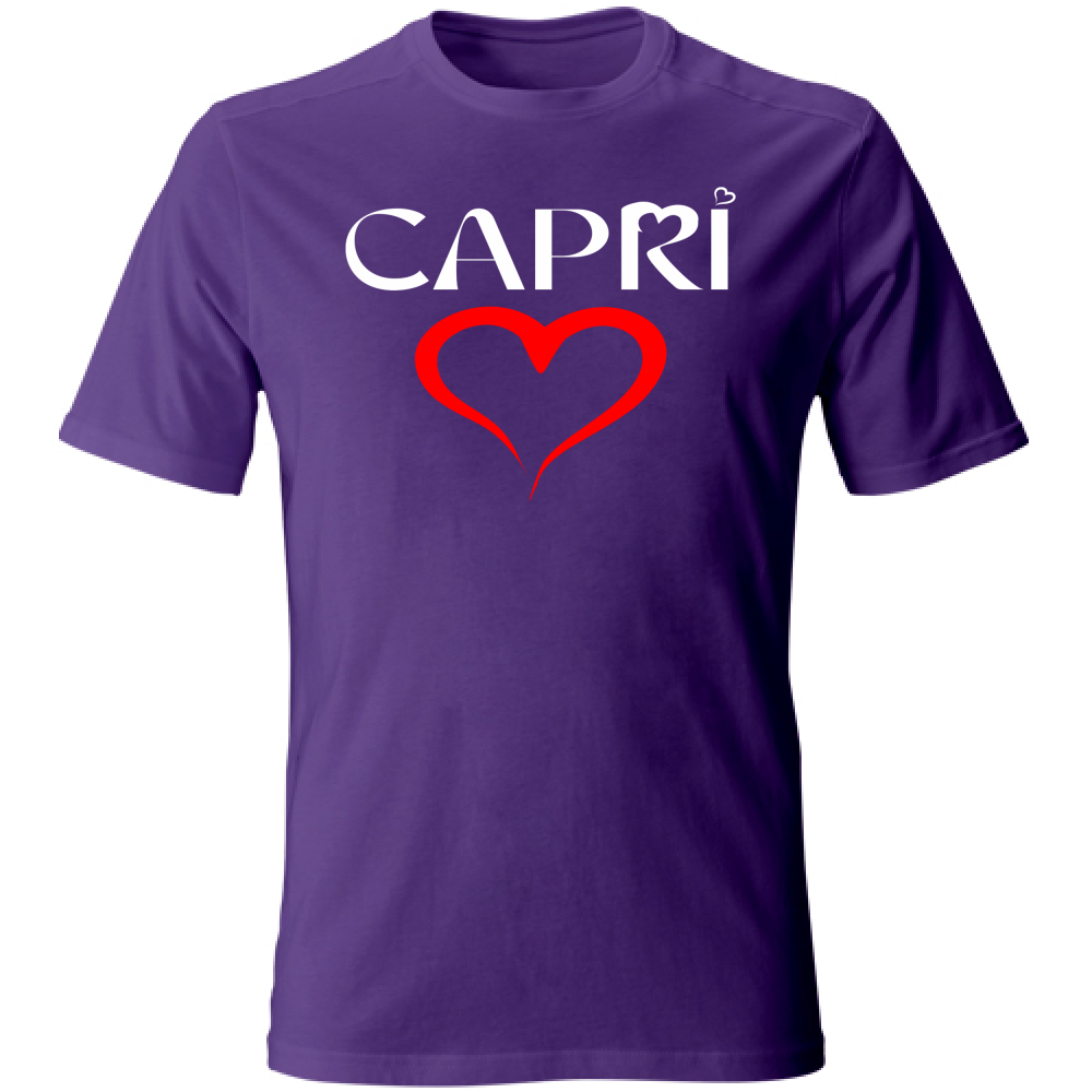 T-Shirt Unisex CUORE CAPRI ROSSO