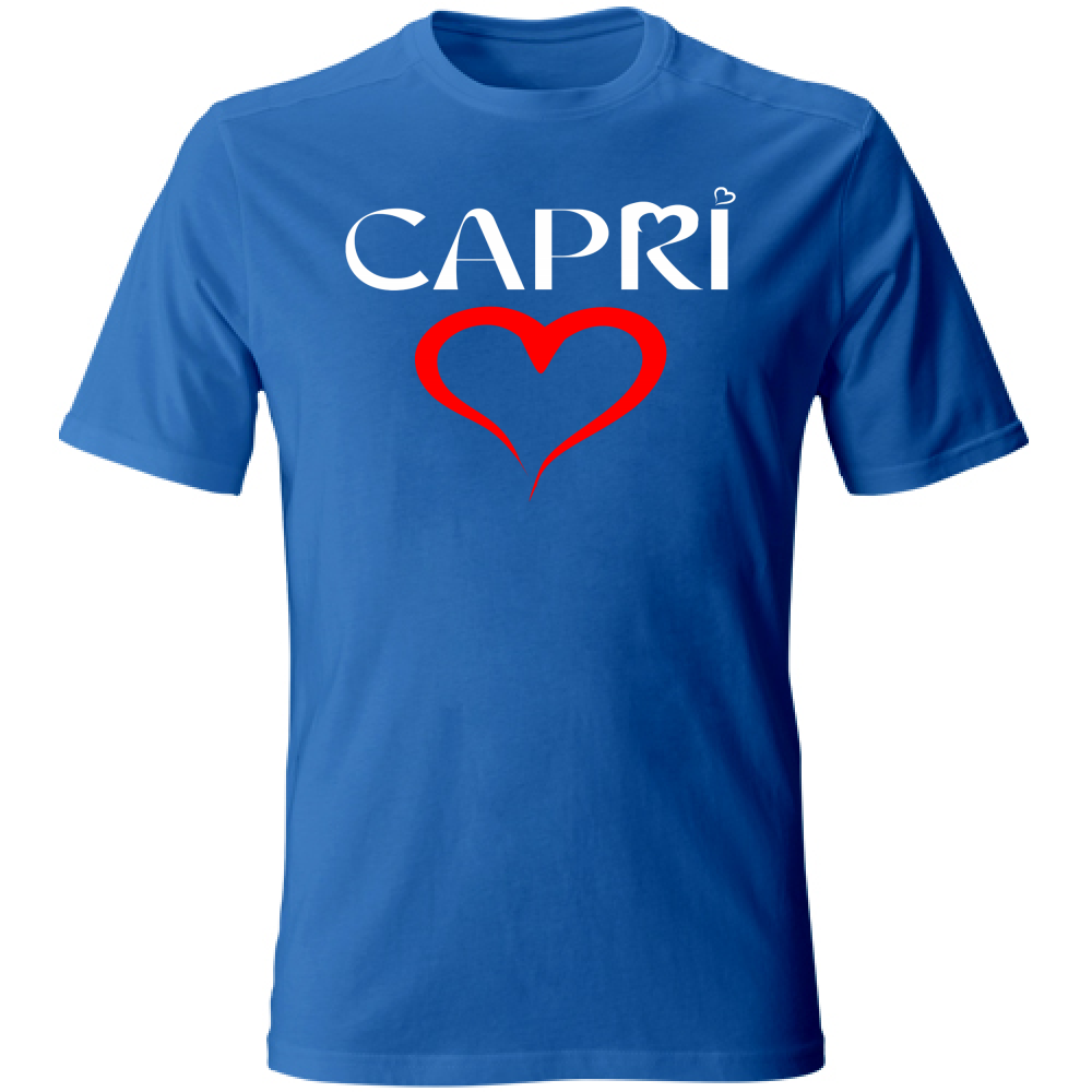 T-Shirt Unisex CUORE CAPRI ROSSO