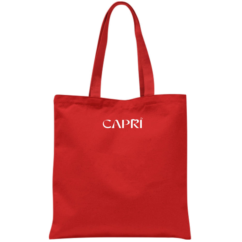 Borsa CAPRI MINIMAL SCRITTA BIANCA