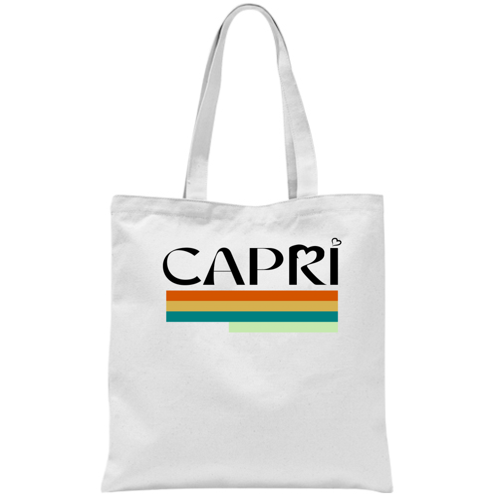 Borsa CAPRI TECNICOLOR SCRITTA NERA