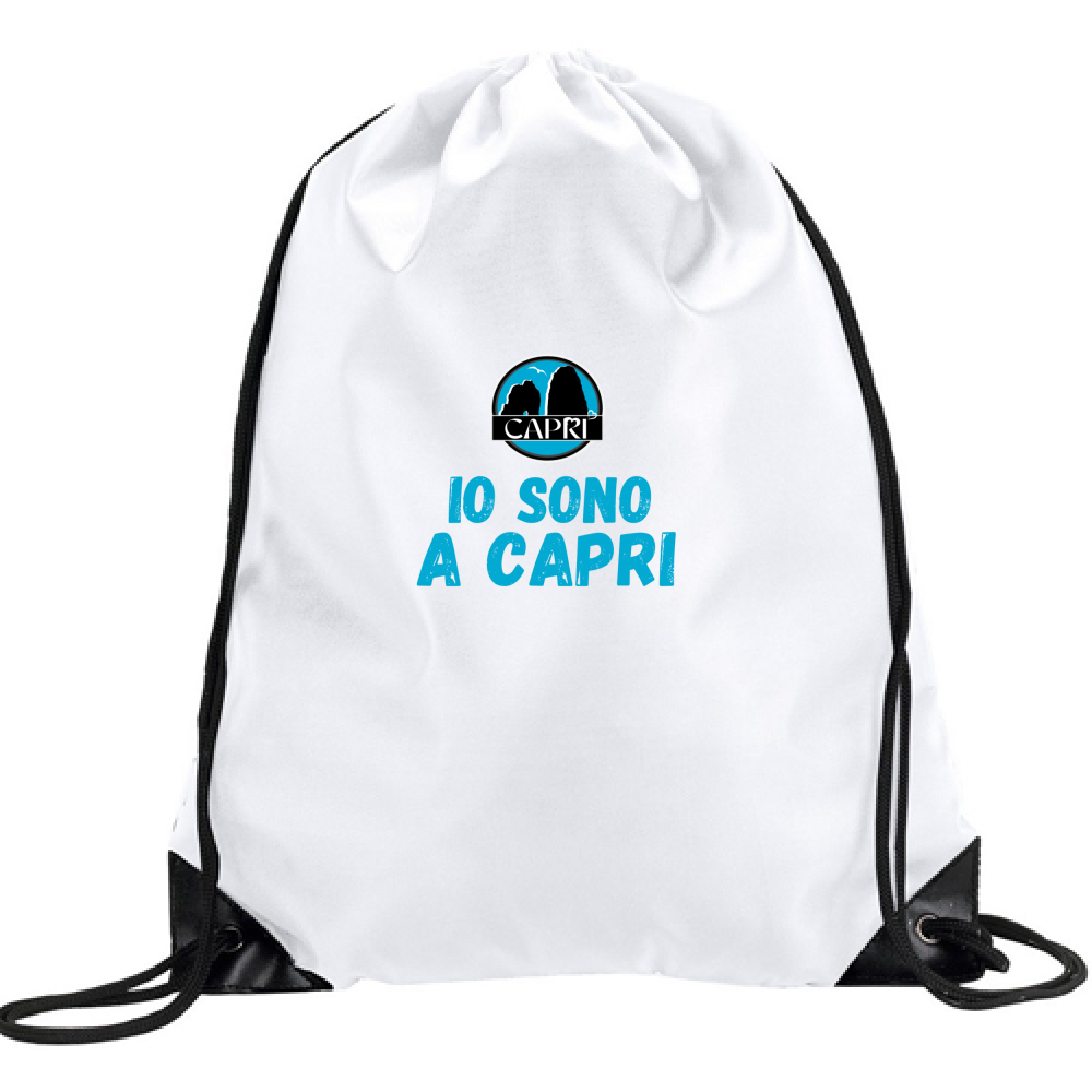 Zaino IO SONO A CAPRI SCRITTA AZZURRA