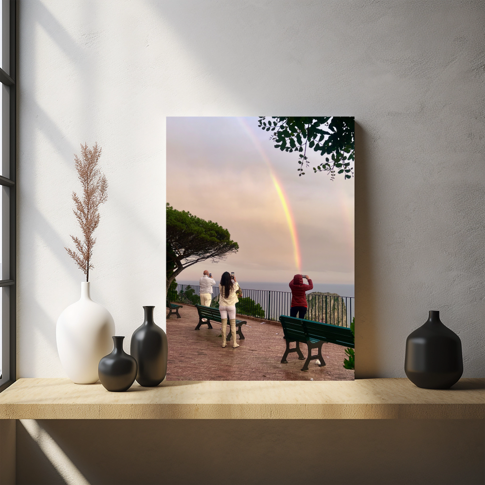 Canvas Arcobaleno sui Faraglioni di Capri