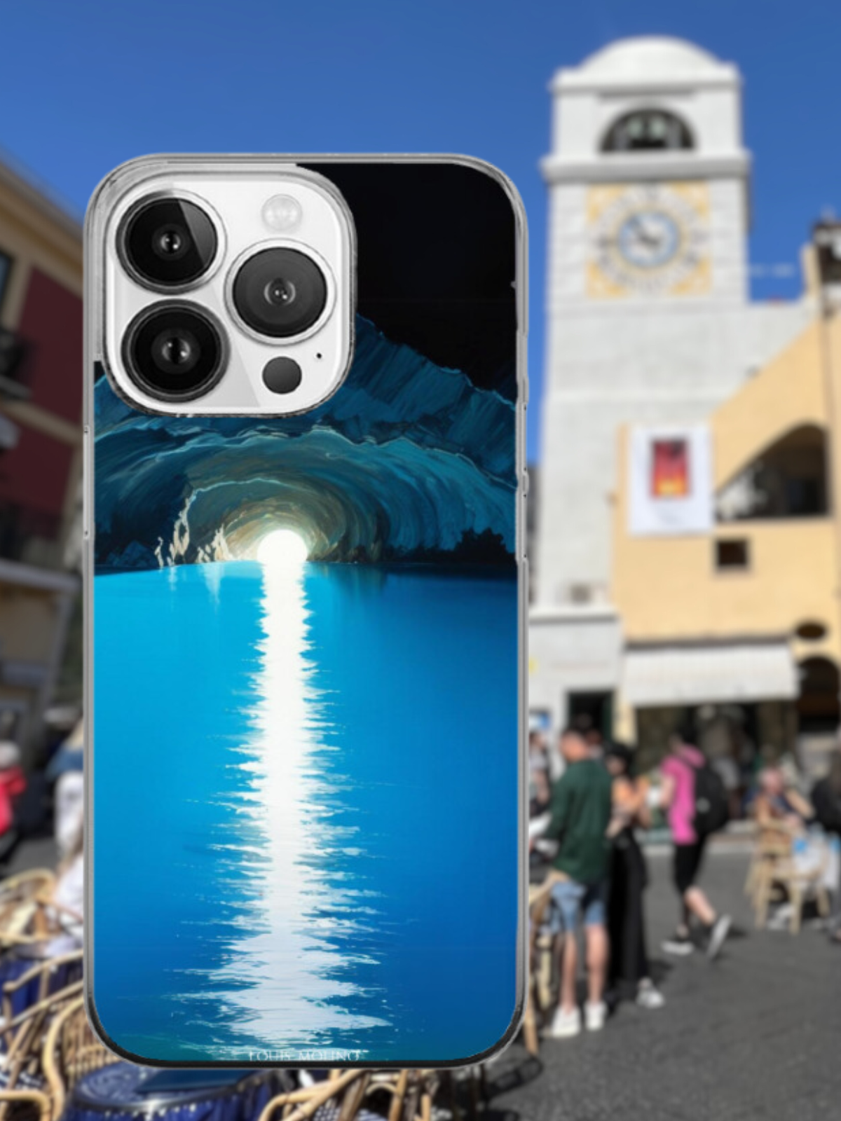 Cover Gomma iPhone GROTTA AZZURRA PAINT