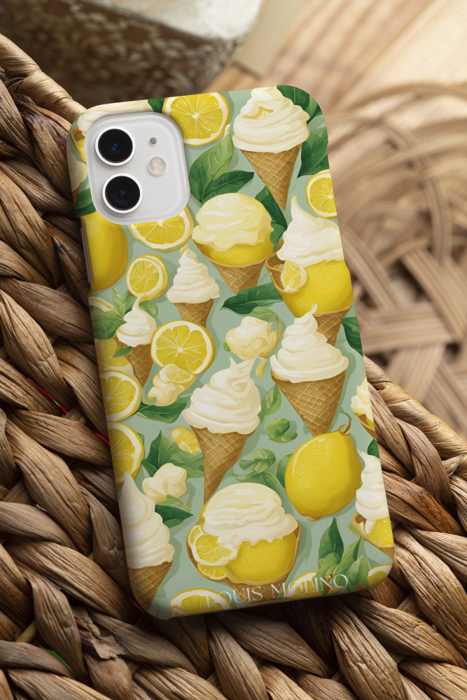 Cover Gomma iPhone Ice Cream Sweet Limone Capri