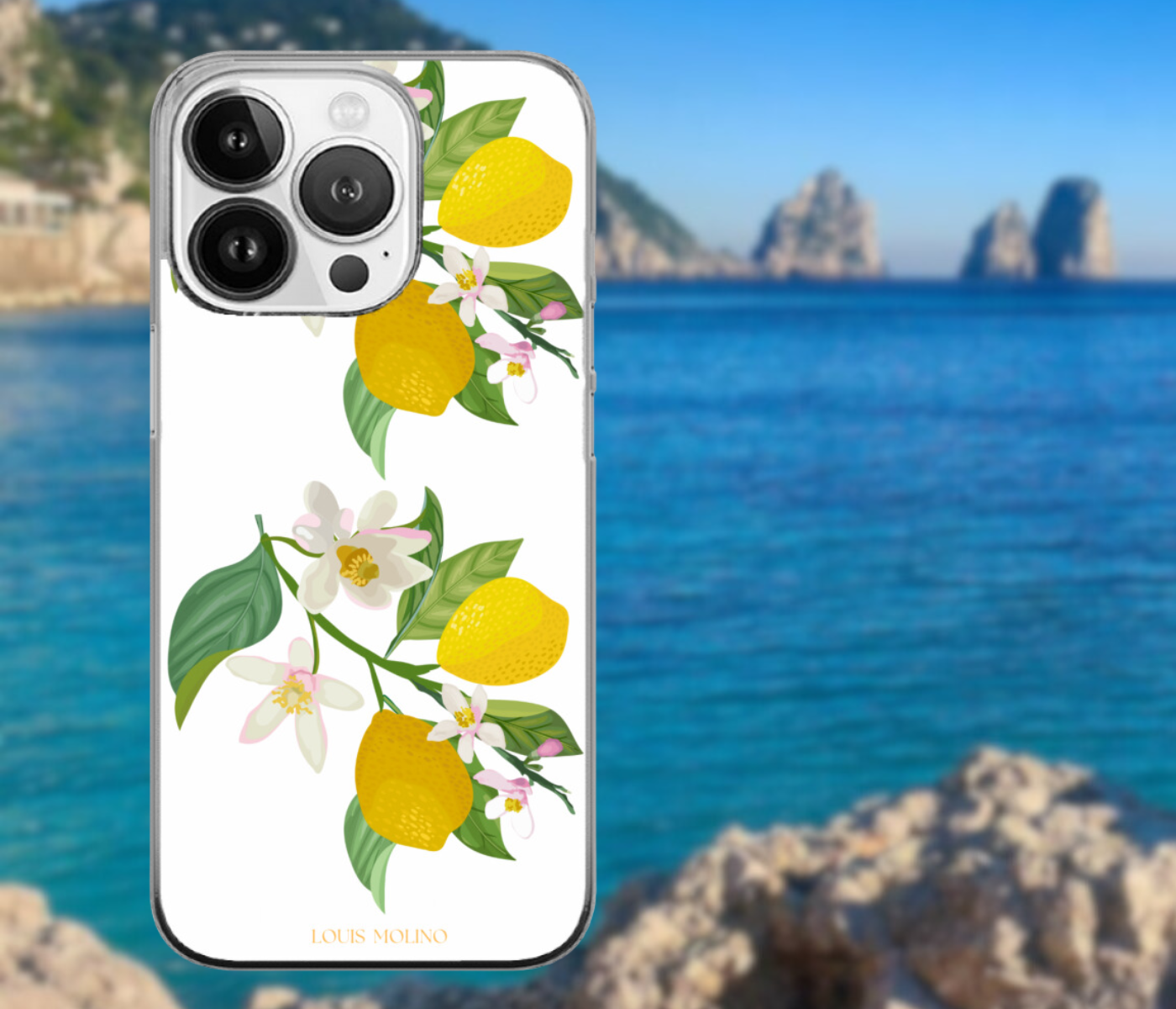 Cover Gomma iPhone  LEMON FLOWER CAPRI