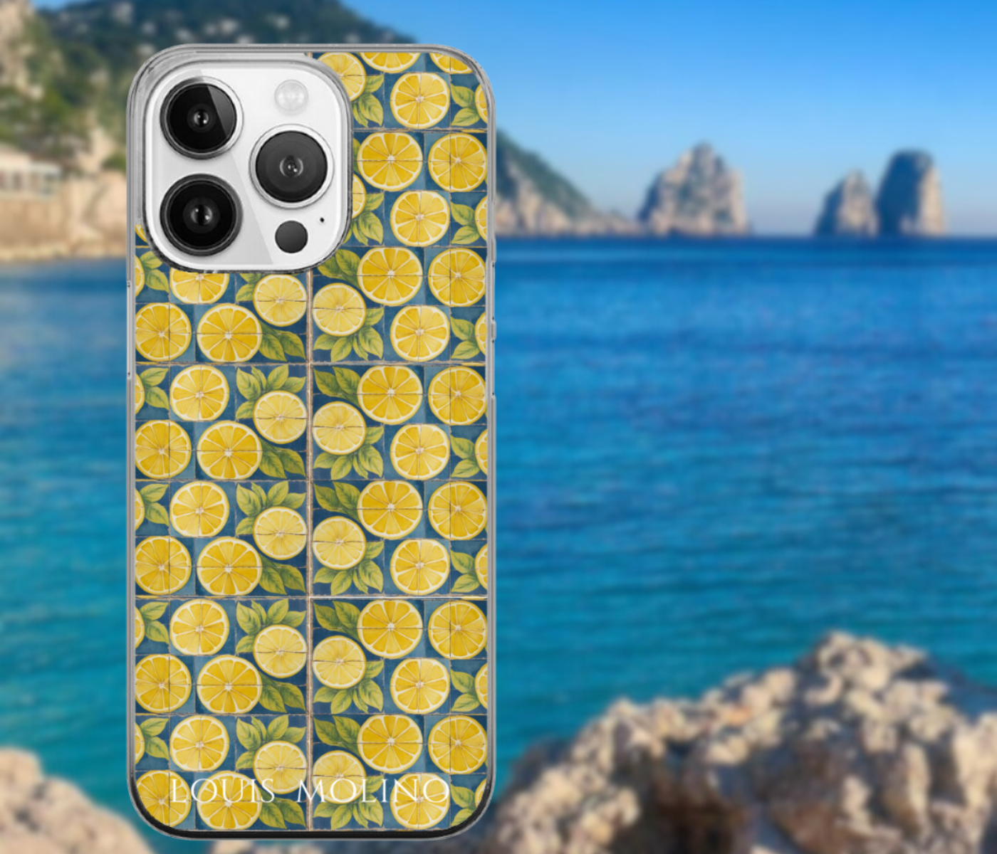 Cover Gomma iPhone MAIOLICA  LEMON CAPRI