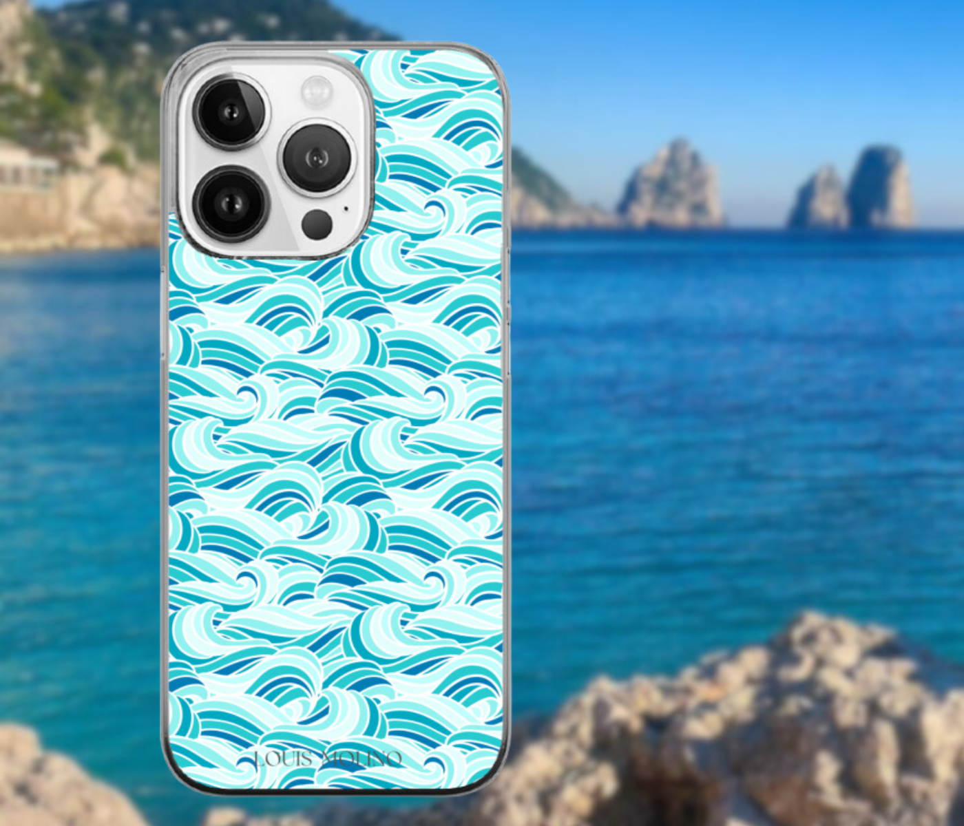 Cover Gomma iPhone WAVES OF SERENITY CAPRI