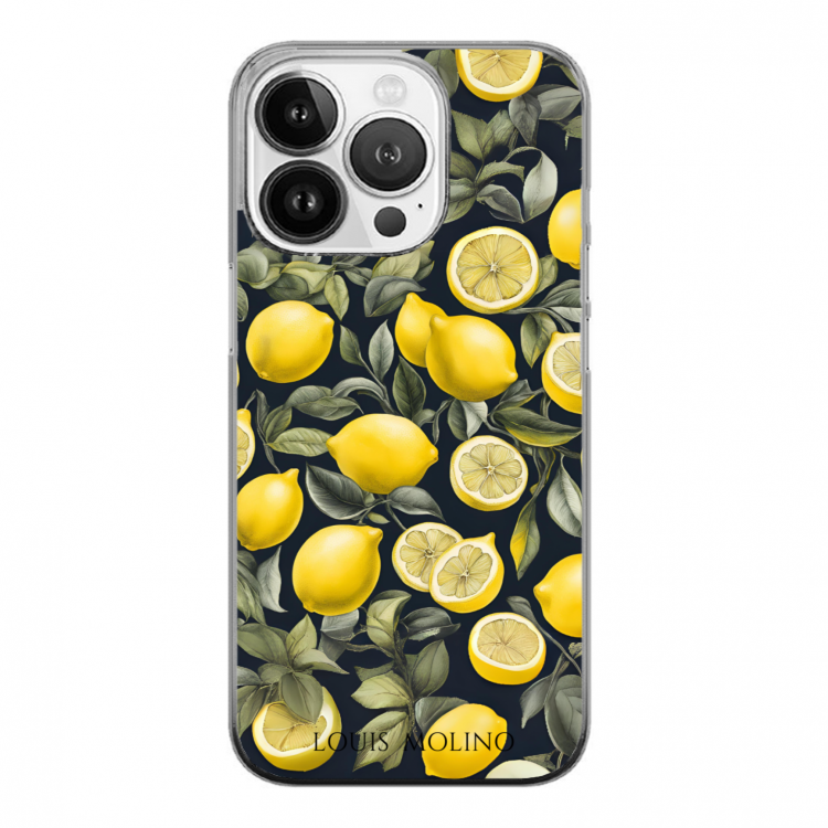 Cover Gomma iPhone BLACK LEMON CAPRI