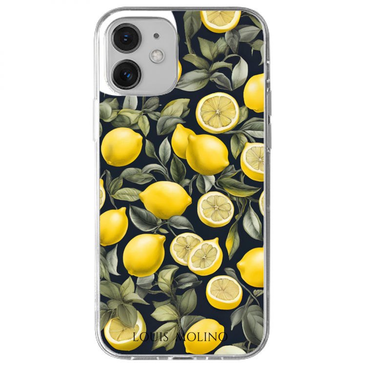 Cover Gomma iPhone BLACK LEMON CAPRI