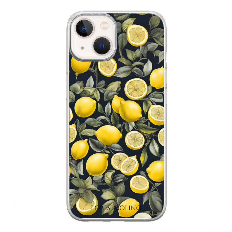 Cover Gomma iPhone BLACK LEMON CAPRI