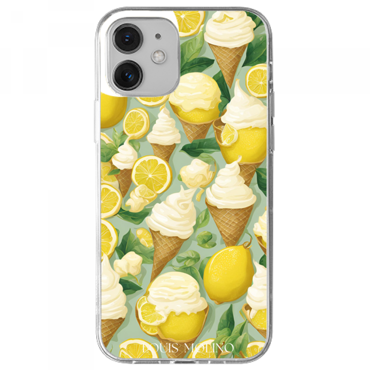 Cover Gomma iPhone Ice Cream Sweet Limone Capri