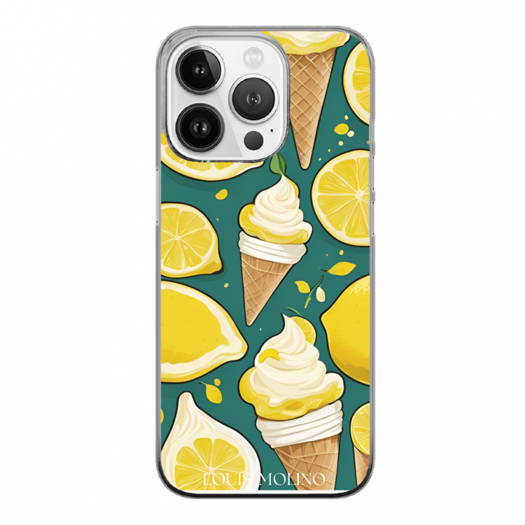 Cover Gomma iPhone Ice Lemon Mint Capri