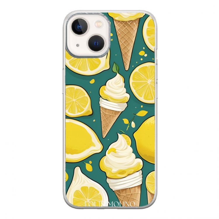 Cover Gomma iPhone Ice Lemon Mint Capri