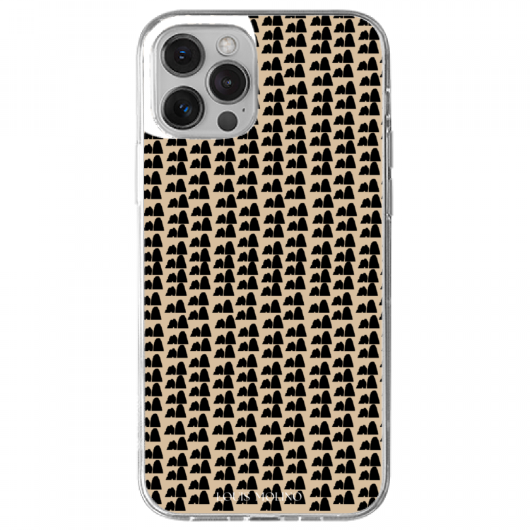 Cover Gomma iPhone  FARAGLIONI IN CREAM SMALL AND BLACK