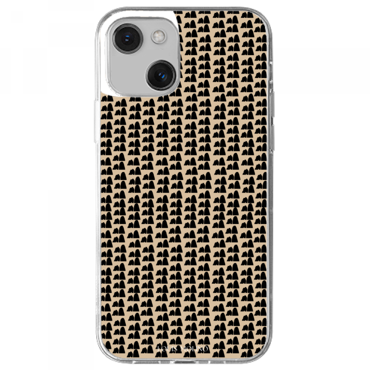 Cover Gomma iPhone  FARAGLIONI IN CREAM SMALL AND BLACK