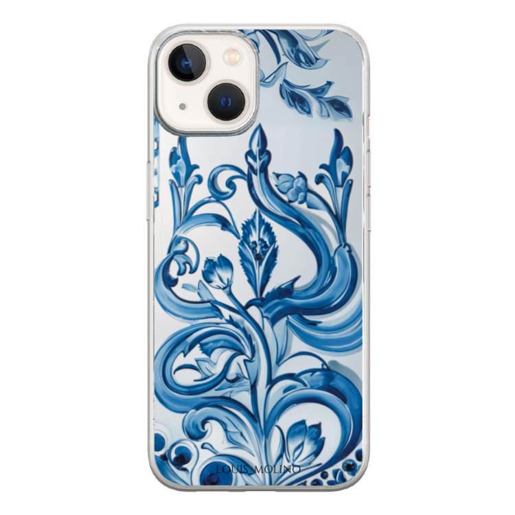 Cover Gomma iPhone BLUE CAPRI CURVES