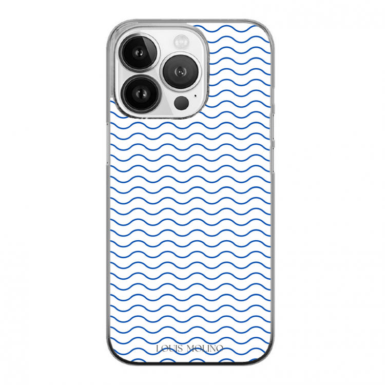 Cover Gomma iPhone Small Blue Waves Capri