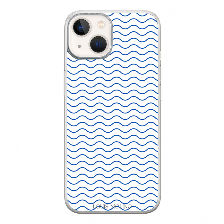 Cover Gomma iPhone SMALL BLUE WAVES CAPRI