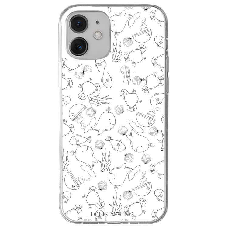 Cover Gomma iPhone  Happy Sea Life Capri