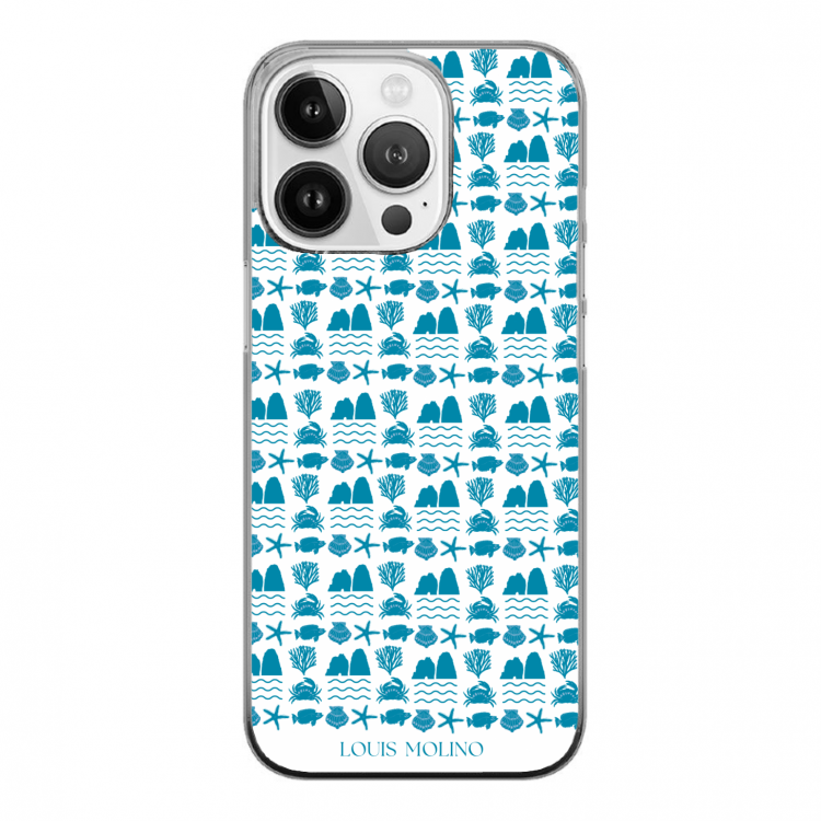 Cover Gomma iPhone Blue Species Protected Capri