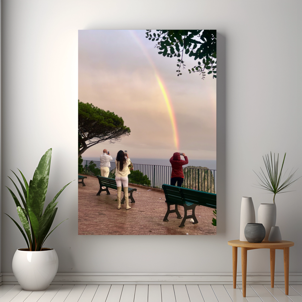 Canvas Arcobaleno sui Faraglioni di Capri