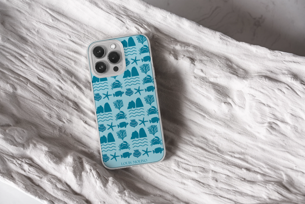 Cover Gomma iPhone FARAGLIONI SEA SPECIES CAPRI