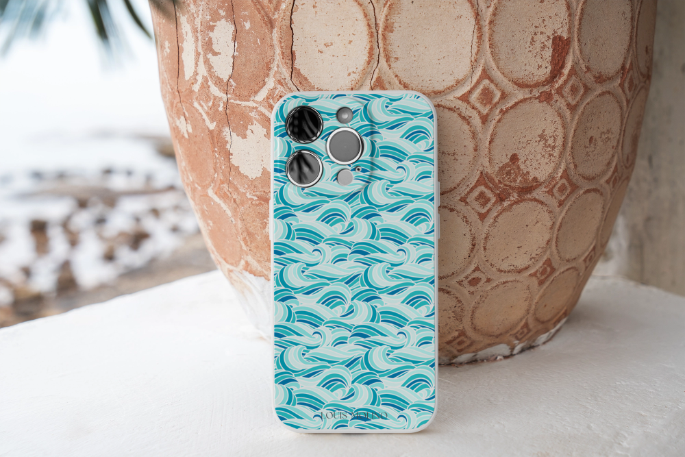 Cover Gomma iPhone Waves of Serenity Capri