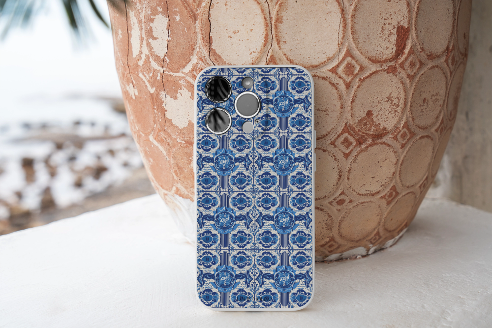 Cover Gomma iPhone BLUE CAPRI MEMORIES