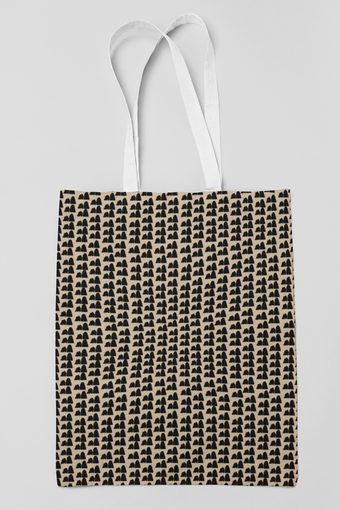 Borsa All Over FARAGLIONI IN CREAM SMALL AND BLACK