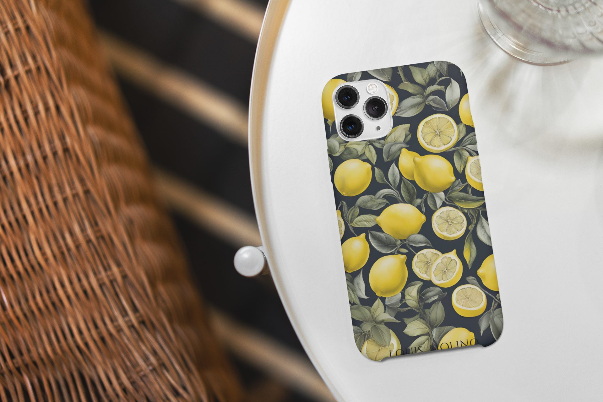 Cover Gomma iPhone BLACK LEMON CAPRI