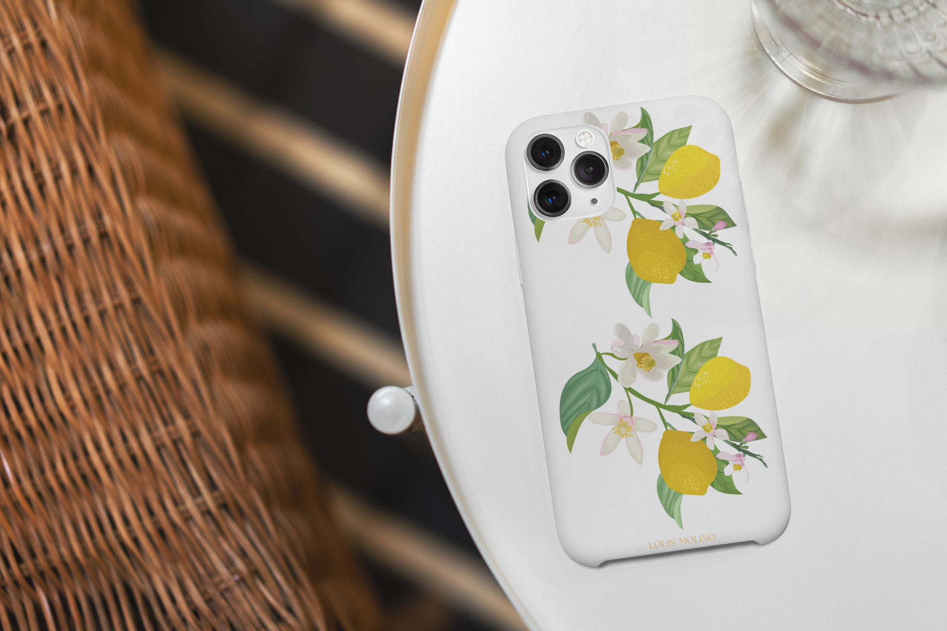 Cover Gomma iPhone  LEMON FLOWER CAPRI