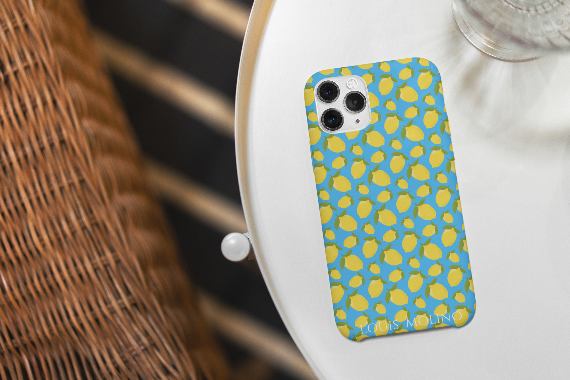 Cover Gomma iPhone LEMON BLUE CAPRI