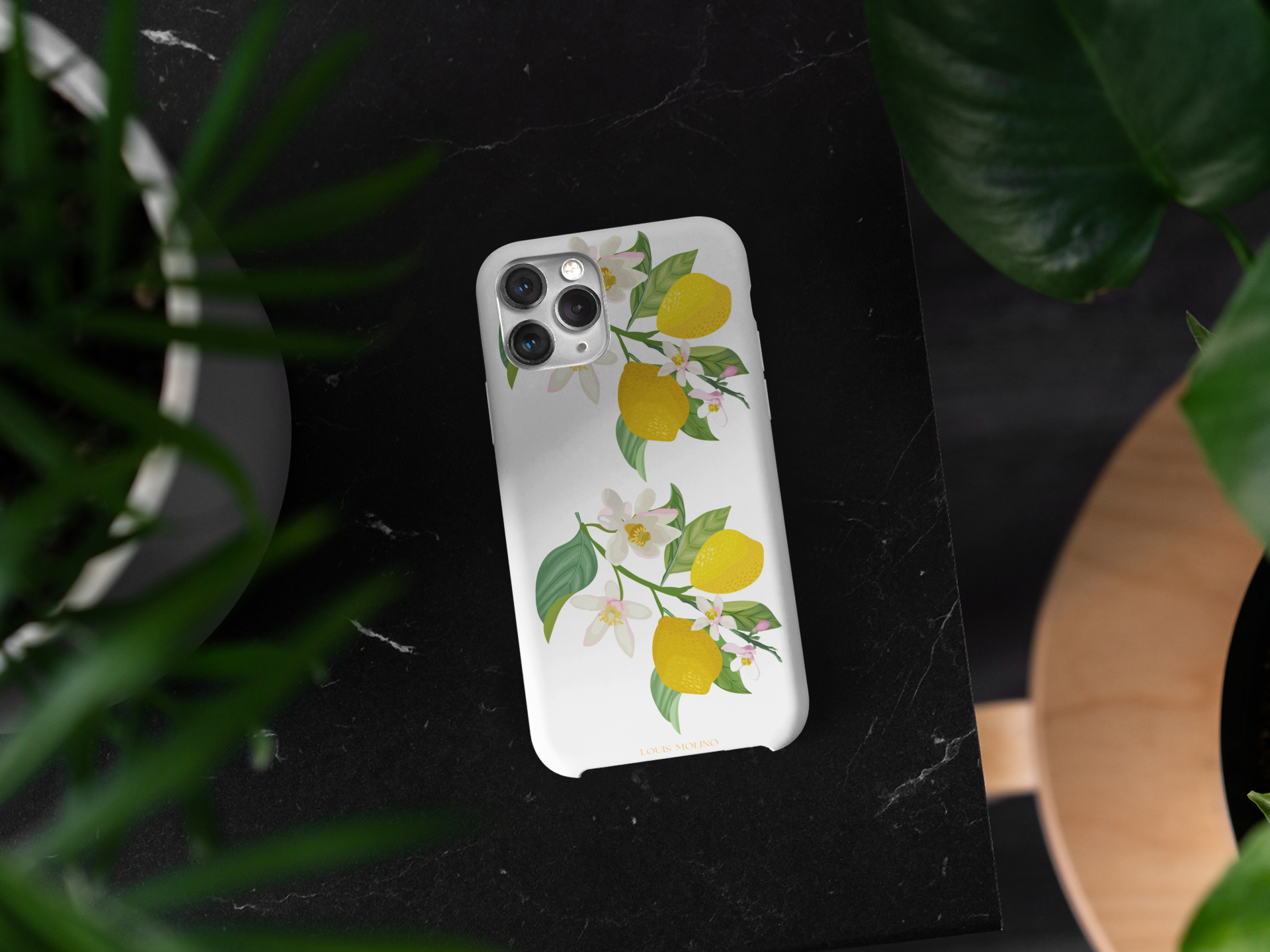 Cover Gomma iPhone  LEMON FLOWER CAPRI