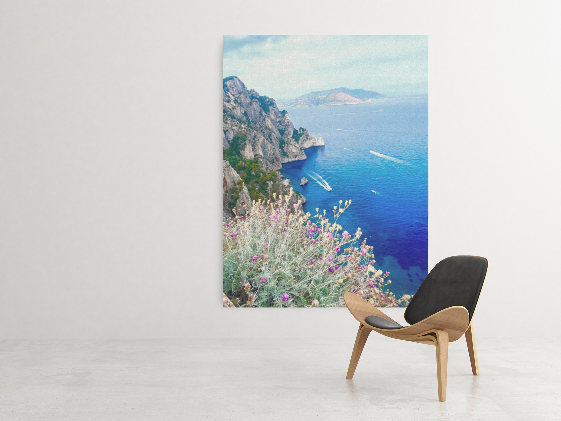 Canvas  Belvedere da Dentecala a Capri