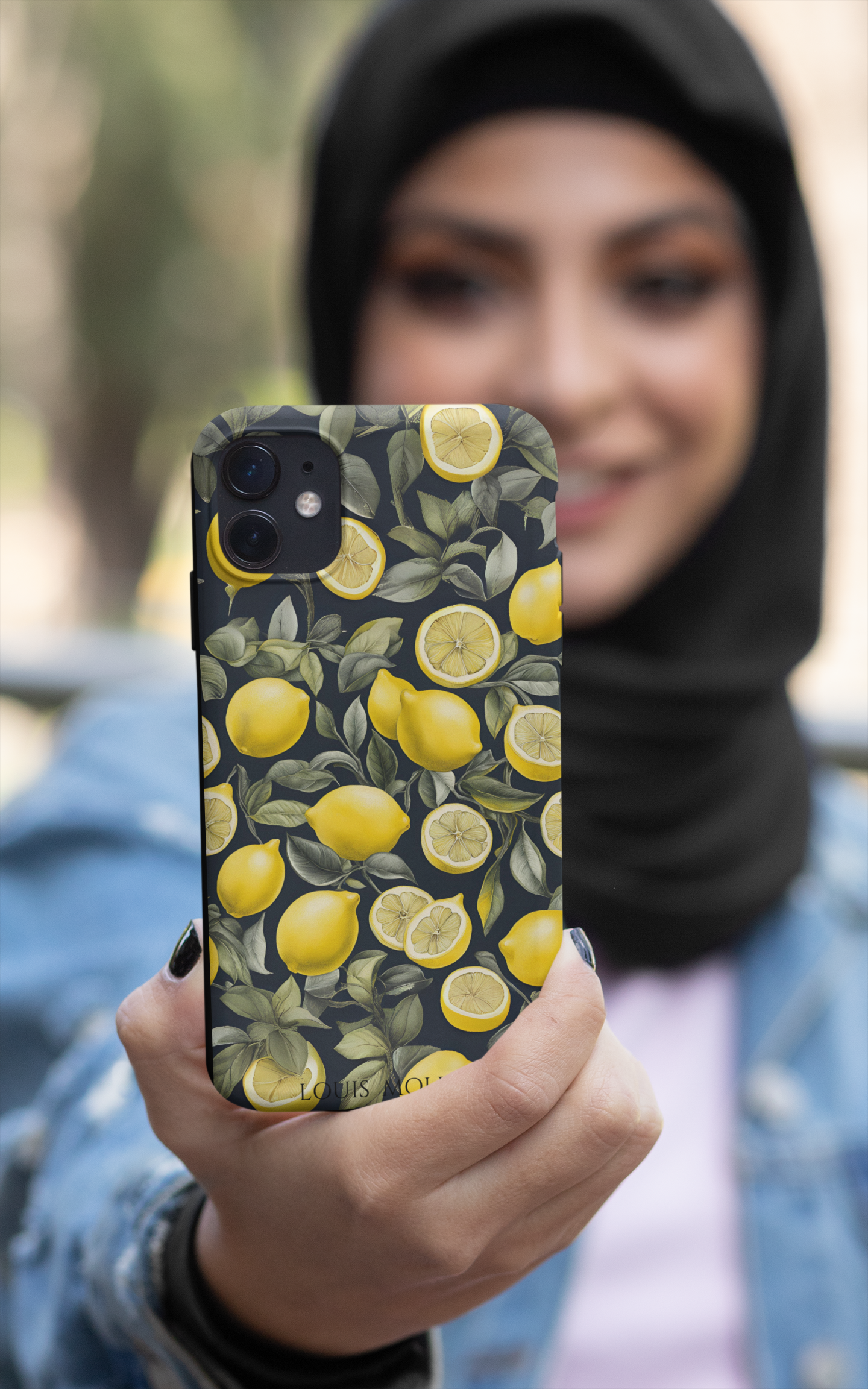 Cover Gomma iPhone BLACK LEMON CAPRI