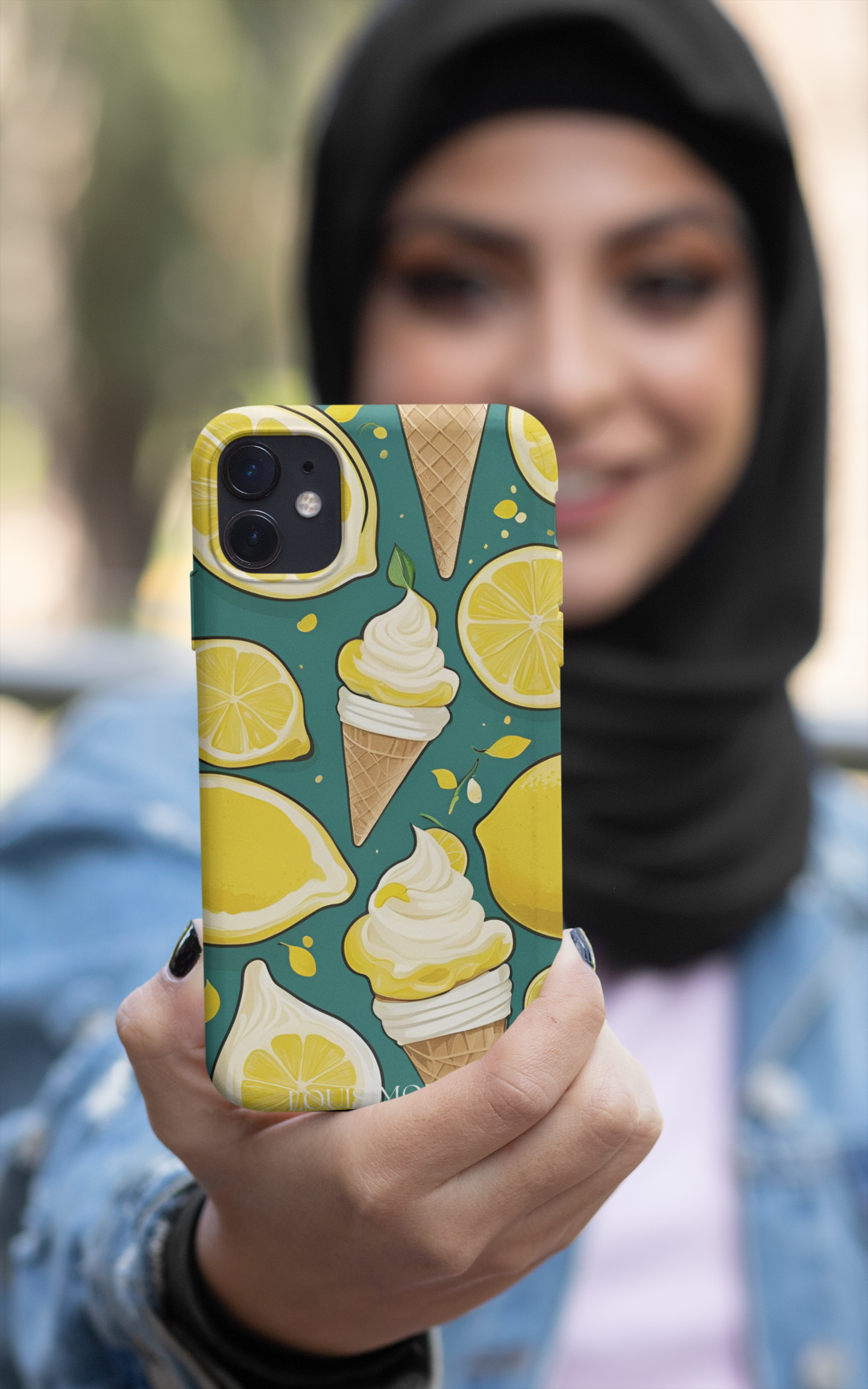 Cover Gomma iPhone Ice Lemon Mint Capri