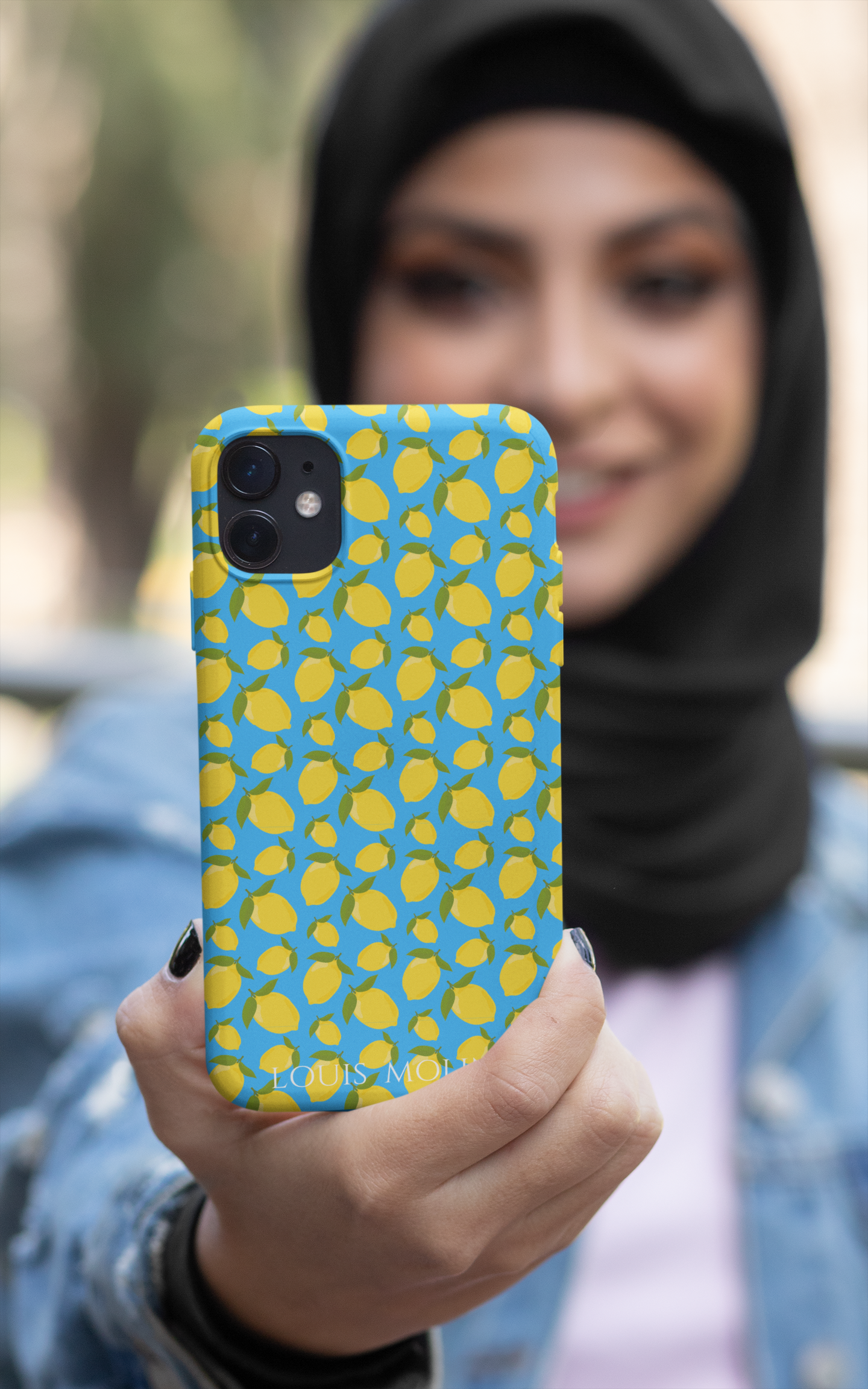 Cover Gomma iPhone LEMON BLUE CAPRI